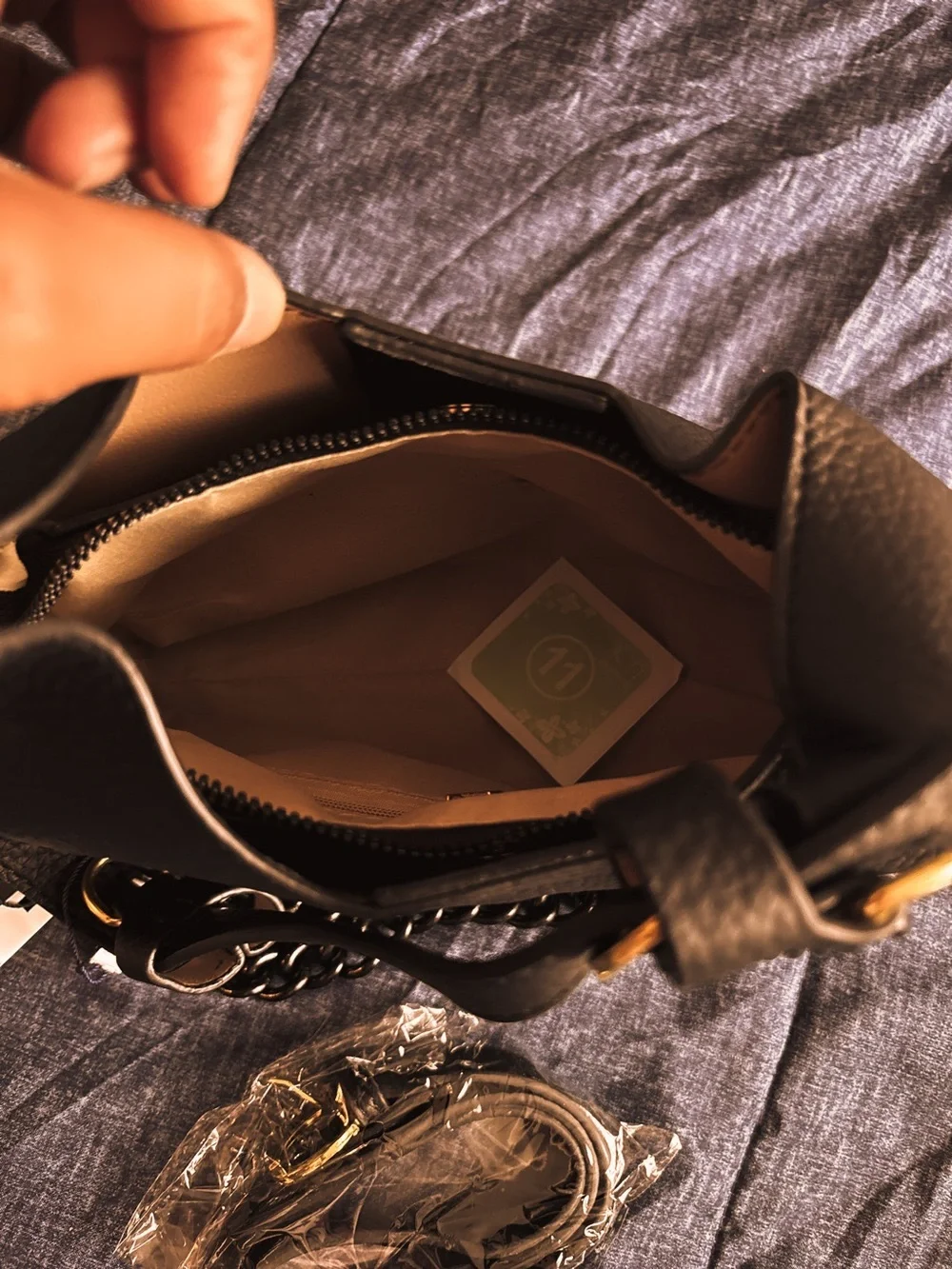 ✨ BALIYAZI Black Chain Shoulder Bag Crossbody Purse